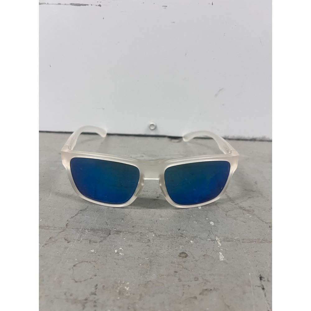 Suncloud Rambler Polarized Sunglasses Mens Matte Crystal with Blue Mirror Lens